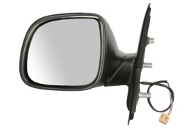 Oglinda retovizoare completa STANGA compatibil cu VW T5 2009-2015, capac negru, (electric, asferice, incalzita) - Img 2