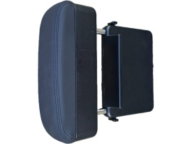 Organizator auto cu suport tip cotiera, negru cu cusatura neagra, incarcare wirelles - Img 5