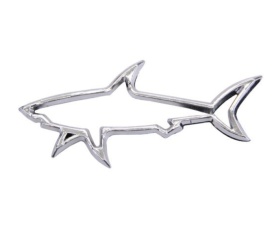 Ornament Rechin, culoare crom