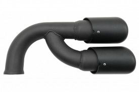 Ornamente Evacuare compatibil cu Porsche Cayenne 92A V6 2010-2014 GTS Design Matte Black - Img 4