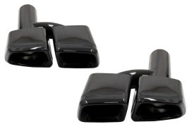 Ornamente Evacuare Toba Negre compatibil cu MERCEDES S-class E-class W221 W212 E63 S63 Desing - Img 1