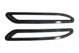 Ornamente Rama Reflectorizanti Bara Spate compatibil cu Mercedes A-Class W177 V177 AMG Line 2018-> Carbon - Img 3