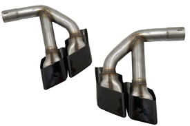 Ornamente toba compatibil cu AUDI Q7 4M 2015-2019 SQ7 Design Negru doar pentru Benzina - Img 9