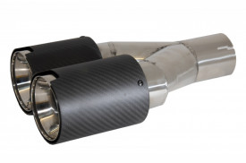 Ornamente toba Sistem de evacuare Carbon Fiber Finisaj Mat 6cm 2.36inch - Img 5