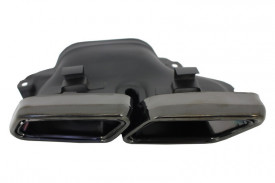 Ornamente tobe compatibil cu sistemul de evacuare Mercedes Benz S-Class W222 E-Class W212 S212 Facelift CLS W218 SL-Class R231 E63 S65 SL65 A-Design Negre - Img 3