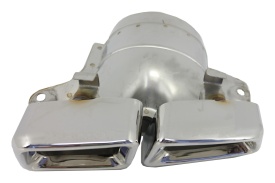 Ornamente tobe pentru sistemul de evacuare compatibil cu Mercedes M-Class W166 2012-2015 CLS-Class W218 Facellift CLS630 Crom - Img 6