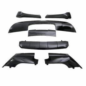 Pachet Exterior Aerodinamic compatibil cu BMW X5 E70 2007-2011, negru lucios