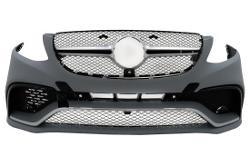 Pachet Exterior Complet compatibil cu Mercedes GLE W166 SUV 2015-2018 Negru Crom - Img 6