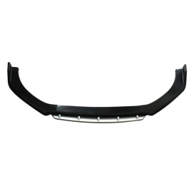 Pachet exterior Prelungire bara fata Megane Design, negru lucios cu buza alba, 4 piese, lungime 180 cm si Difuzor auto de bara universal culoare Negru Lucios - Img 3