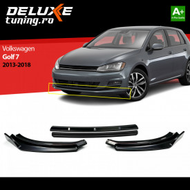 Prelungire bara fata compatibila VW GOLF 7 2012-2017, 4 piese buza neagra - Img 2