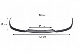 Prelungire bara fata CUPRA Design, negru mat, 3 piese - Img 4