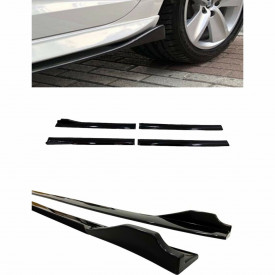 Prelungire praguri laterale compatibil VW GOLF 7 VII 2012-2020 negru Lucios - Img 2