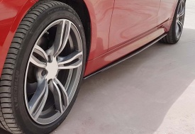 Prelungire praguri laterale compatibile cu BMW seria 3 F30 2012-2018, negru lucios, Produs Deteriorat! - Img 3