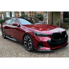 Prelungire praguri laterale compatibile cu BMW seria 5 G60 G80 2024->, negru lucios - Img 9