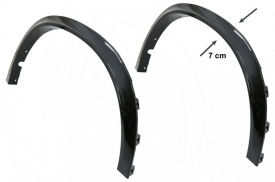 Prelungiri Aripi Extensii Aripi compatibil cu BMW X6 F16 2015-2020 M-Design M-Sport Negru Lucios - Img 3