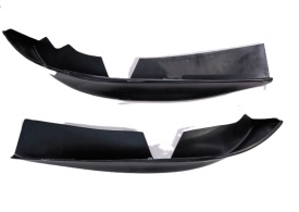 Prelungiri Bara Fata compatibil cu BMW Seria 3 E90 E91 2004-2008 bara standard NEGRU LUCIOS - Img 2