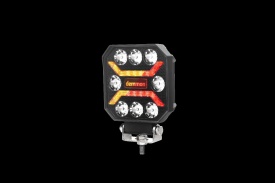 Proiector auto cu LED, universal, 110 x 110 x 37 mm E-mark E9, 27W, 12-24V, pozitie portocalie si rosie - Img 3