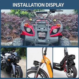 Proiector cu LED, 20W, Faza scurta, faza lunga, Alb + Galben, 9V - 60V, pentru Moto, ATV, Off-Road - Img 8