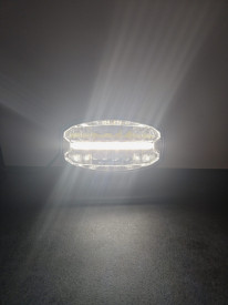 Proiector faza lunga LED si pozitie alba cu led, 242x138 mm - Img 2