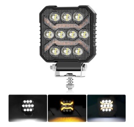 Proiector LED, 12-24V universal, lumina alba, pozitie galbena, 1500LM, pentru camioane tractor rollbar offroad ATV jeep utilaje agricole - Img 10