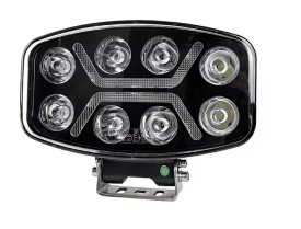 Proiector LED universal, 12V-24V 90W alb-galben pentru ATV jeep camion tractor utilaje agricole si alte echipamente - Img 1