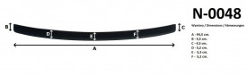 Protectie bara spate, Hyundai i10 2017-2020, Plastic, culoare negru - Img 3
