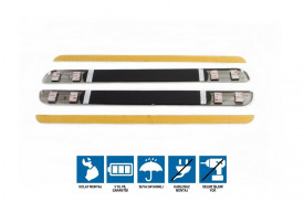 Protectie inox praguri VW Passat B7 2010-2014, cu led - Img 2