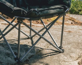 Scaun pliabil pentru camping, plaja, pescuit sau gradina, culoare negru, Outwell Folding Furniture Casilda - Img 8