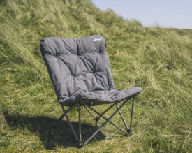 Scaun pliabil pentru camping, plaja, pescuit sau gradina, Outwell Furniture Freemont Lake, culoare gri, 120 kg - Img 10