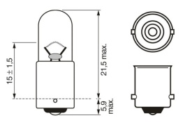 Set 10 becuri camion 24V T4W, Bosch Trucklight - Img 2