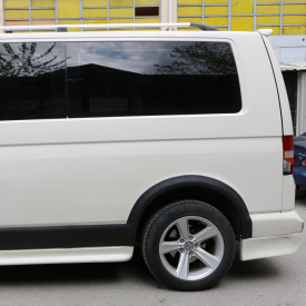 Set 11 bandouri laterale compatibile VW T5 Transporter Caravelle Multivan 2003-2009, caroserie scurta, 2 usi culisante - Img 4