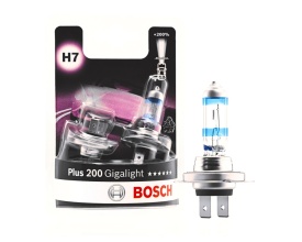 Set 2 Becuri Auto Halogen H7 +200% Bosch Gigalight Plus 200% 12V 55W