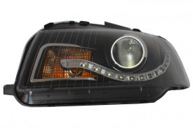 Set 2 Faruri compatibile Audi A3 8P 2003-2008 DAYLIGHT Negru - Img 6