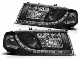 Set 2 faruri compatibile cu Skoda OCTAVIA I 2000-2010 DAYLIGHT Negru - Img 1