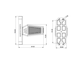 Set 2 Lampi de gabarit universale, cu LED, galben si rosu, 90mm ,12-24V compatibila remorci camioane platforme - Img 5