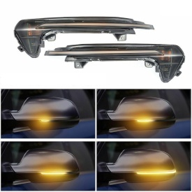 Set 2 Lampi LED Semnalizare Dinamice compatibil cu Audi A6 C7 2011-2018, Fumurii - Img 2