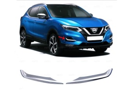 Set 2 ornamente inox proiectoare Nissan Qashqai II 2014-2020 - Img 2