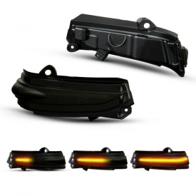 Set 2 Semnalizari Dinamice Full LED pentru Oglinda compatibil cu Ford Mondeo V MK5 2014-2018, Fumurii - Img 7