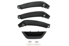 Set 4 Manere plastic compatibil BMW X3 F25 2010-2017, negru lucios