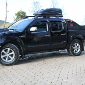 Set 4 Protectii laterale pentru usi compatibile Nissan Navara D40 2006-2015, plastic ABS, calitate Premium - Img 5