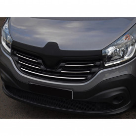 Set 5 ornamente inox pentru grila fata RENAULT TRAFIC 2014-> - Img 2