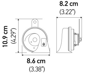 Set Claxon Auto Hella TE26, 400-500 Hz, 12V 110db compatibil Porsche 718, 911, 918, Boxter 2007-2016, Cayenne 2010-2018, Cayman 2008-2016, Macan 2014->, Panamera 2009-2023, Taycan 2019-2023 - Img 10