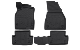 Set covorase auto cauciuc Renault Megane II 2002-2009, forma tavita 3D