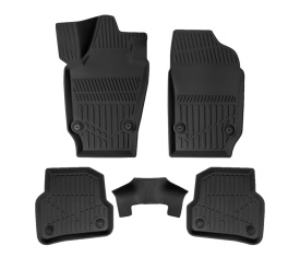 Set covorase auto cauciuc Skoda Fabia III 2015-2020, forma tavita 3D