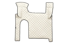 Set covorase camion, piele ecologica compatibil cu compatibile cu MAN TGX 2006-2018, cutie manuala, Crem cu doua sertare - Img 2