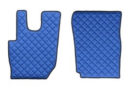 Set covorase camion, piele ecologica compatibil cu Daf CF 2013-> Albastru Manual - Img 3