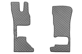Set covorase camion, piele ecologica compatibil cu DAF XF/XG 2021-> Gri AUTOMAT cu scaun pasager fix - Img 3