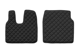 Set covorase camion, piele ecologica compatibil cu MAN TGL / TGM / TGS 2016-2022 cabina L, cabina XL Negru - Img 3