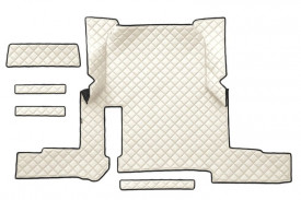 Set covorase camion, piele ecologica compatibil cu Man TGX 2020-> Crem, automat - Img 3