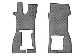 Set covorase camion, piele ecologica compatibil cu Scania L,P,G,R,S 2016-> Gri AUTOMAT, cu scaun pliabil - Img 2